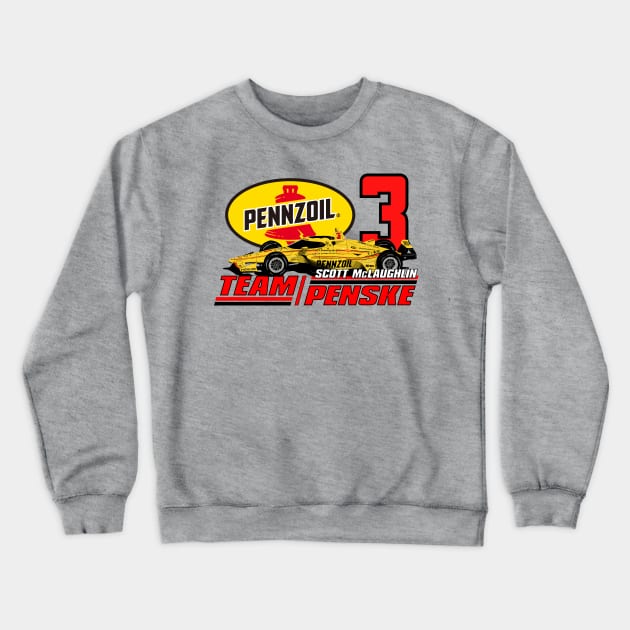 Scott McLaughlin Indy 2024 Retro Crewneck Sweatshirt by Sway Bar Designs